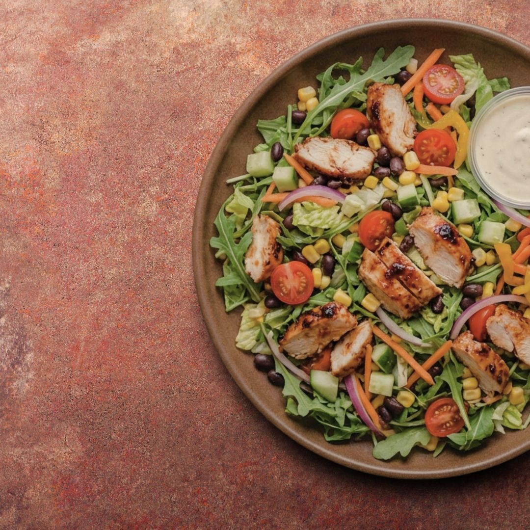 Mélange de salade au poulet Buffalo