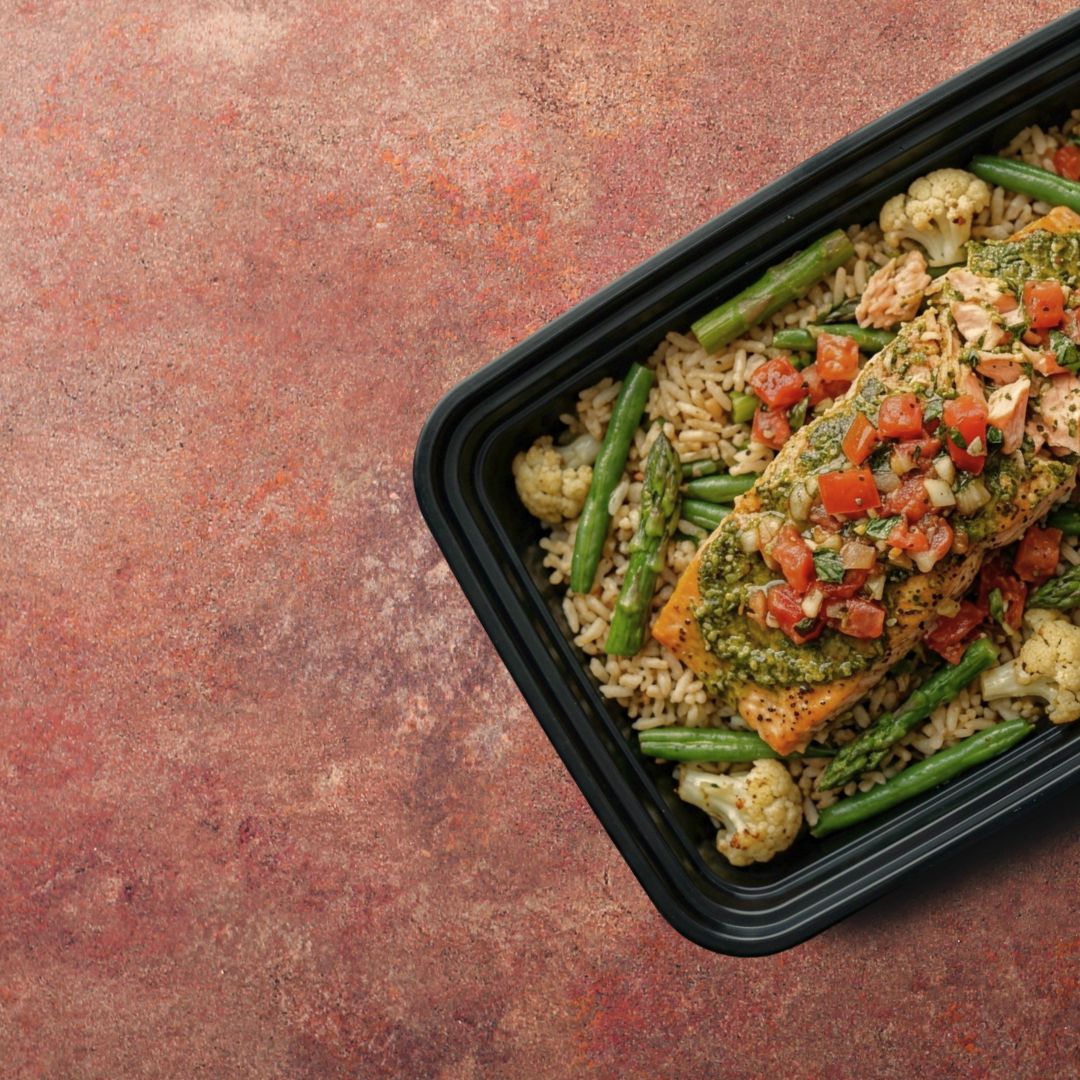 Bruschetta pesto salmon