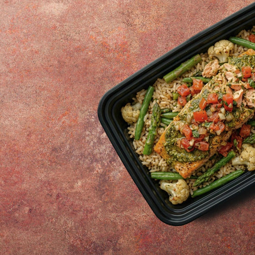 Bruschetta pesto salmon