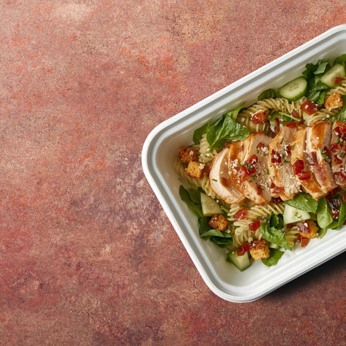 Chicken Caesar pasta salad