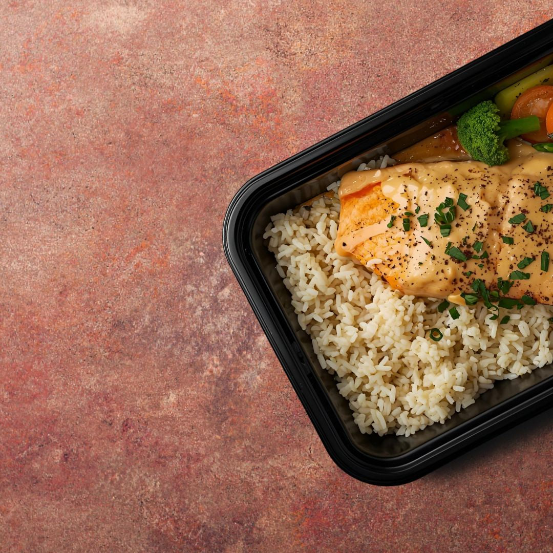 Creamy salmon piccata