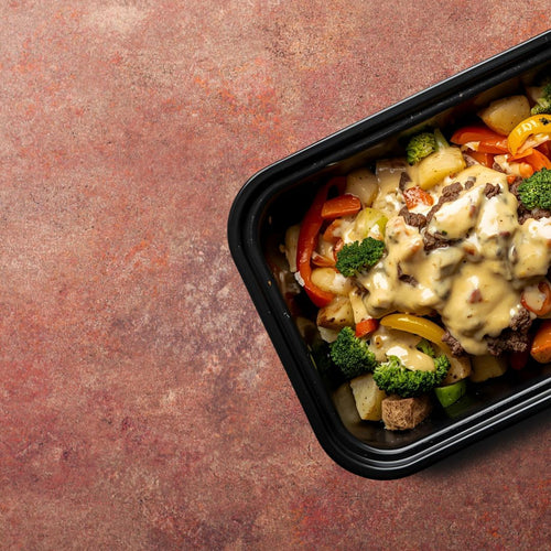 Cheese minced burger bowl